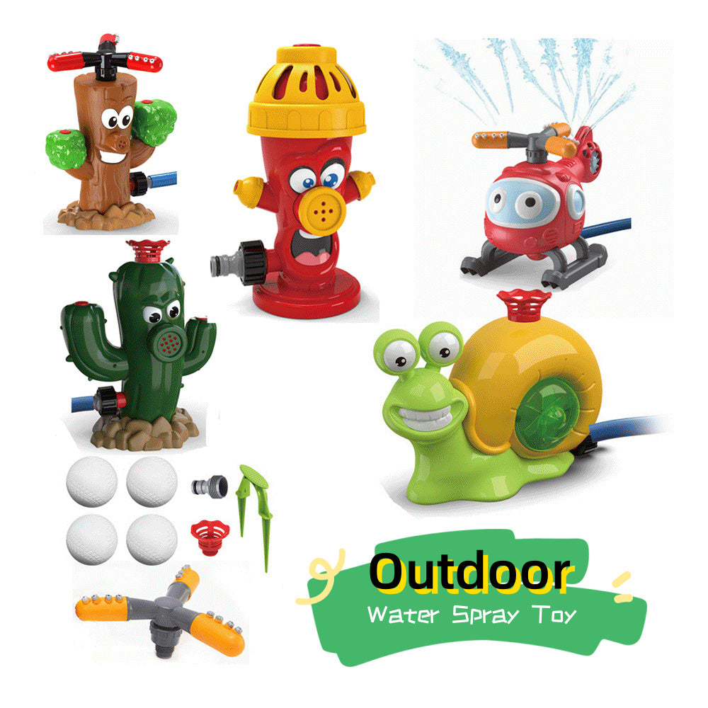 Cartoon Splash Sprinkler - Unleash Summer Fun with Outdoor Water Spray Toys