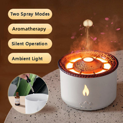 Creative Ultrasonic Essential Oil Humidifier – Volcano & Jellyfish Aromatherapy Diffuser