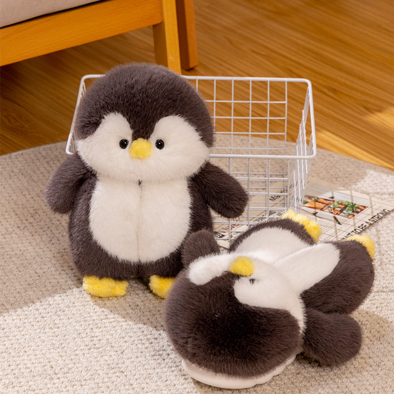 Cute Penguin Cartoon Plush Slippers