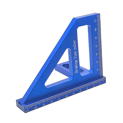 Durable Aluminum Alloy Woodworking Ruler - Precision Angular Measurements