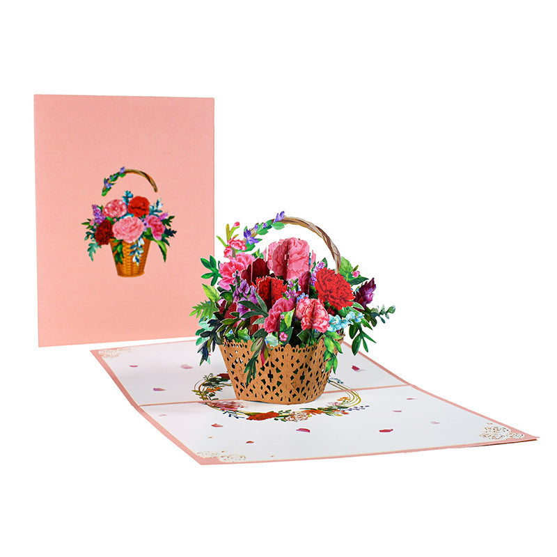 3D PopUp Flower Bouquet Cards Gift