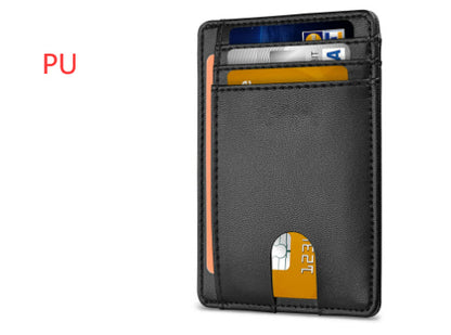 Men's Leather RFID-Blocking Card Holder – Secure and Stylish