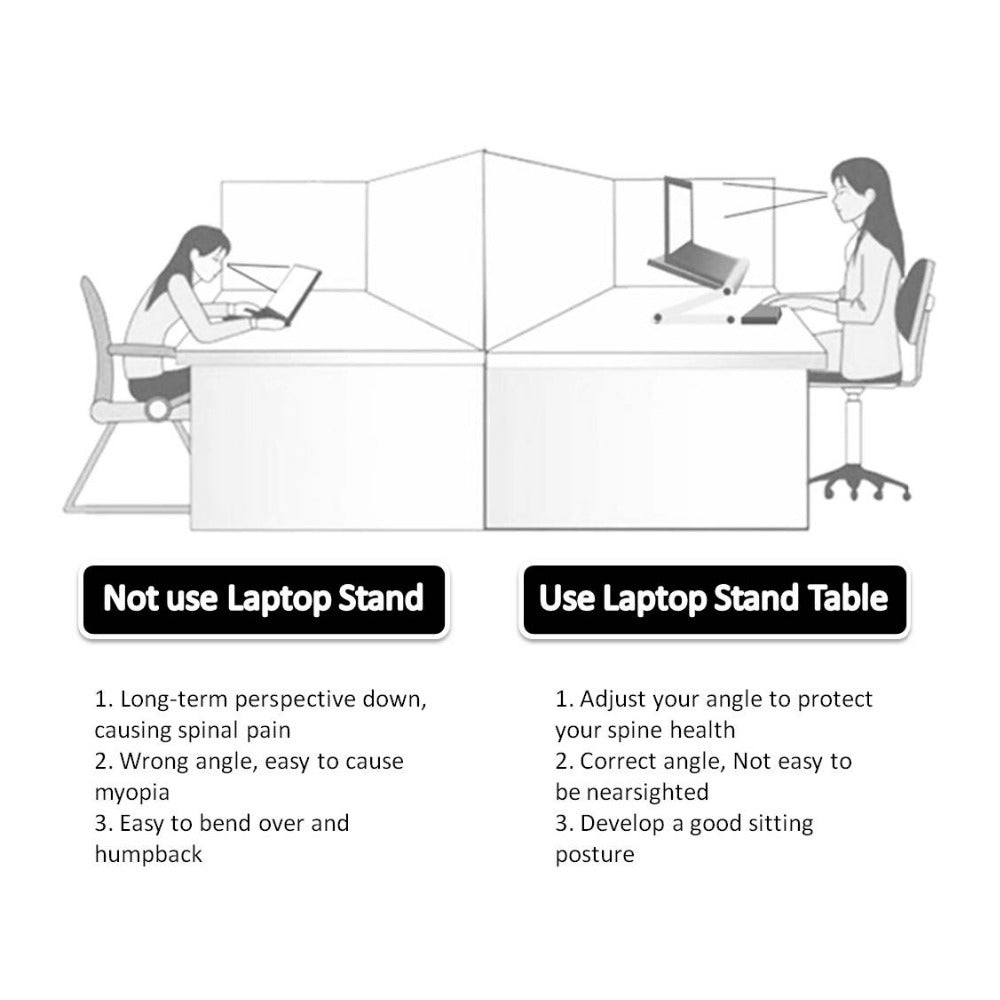 Foldable Laptop Stand – Ergonomic Desk Tablet Holder