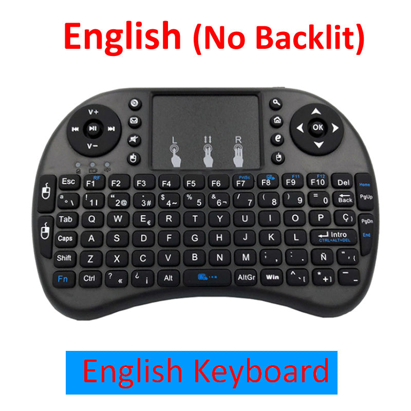 2.4G Wireless Mini Keyboard & Mouse Combo – Ergonomic Design with Touchpad for Smart TVs, PCs, and More