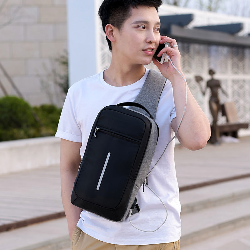 Anti-Theft USB Charging Chest Bag – Secure, Convenient, and Stylish Travel Companion