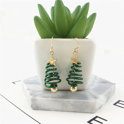 Christmas Tree Earrings Set