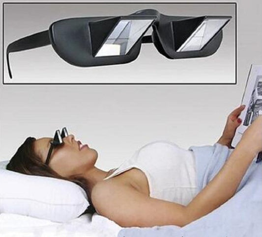 Lazy Periscope Glasses – Horizontal Reading & TV Viewing Made Effortless