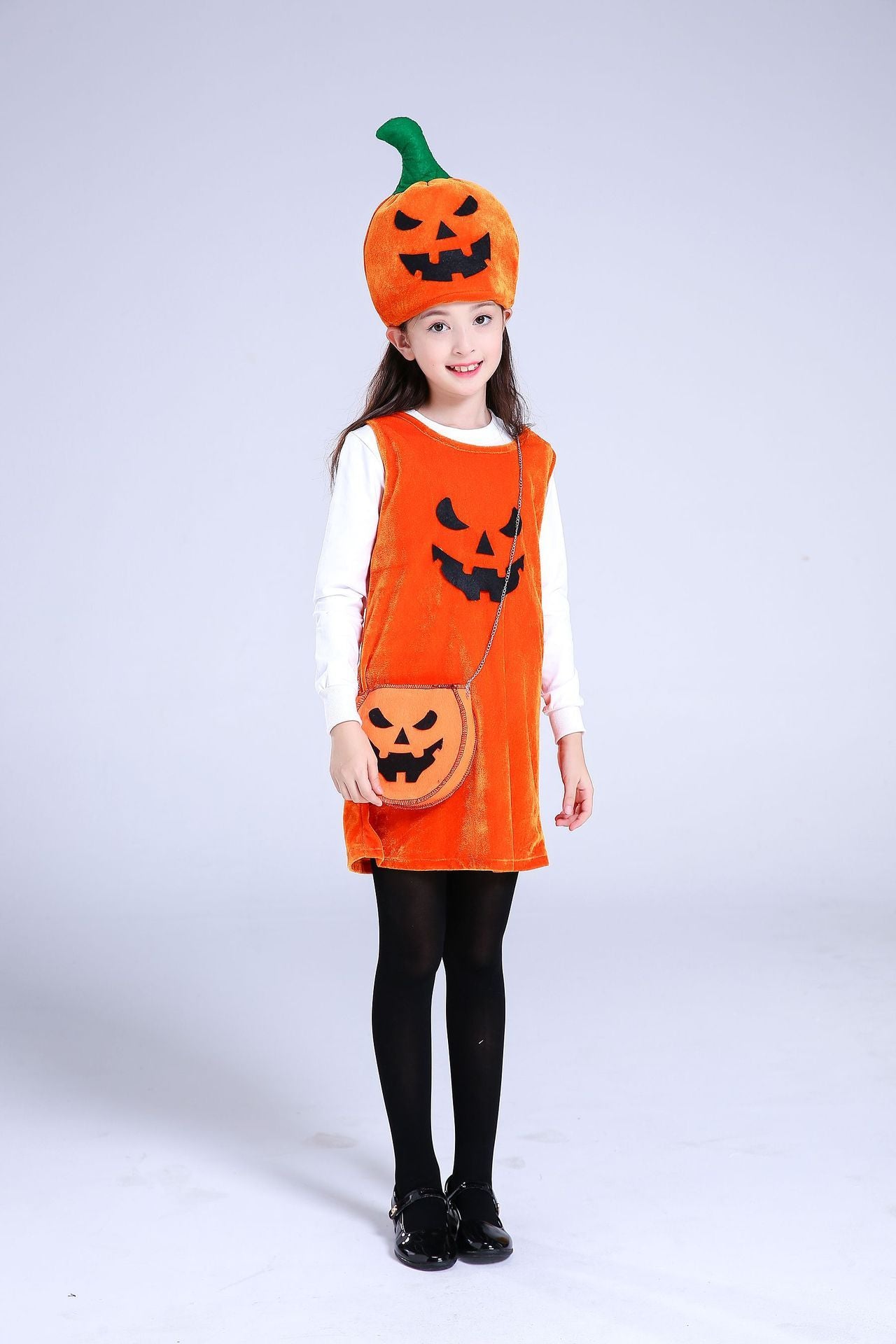 Girls' Pumpkin Halloween Costume