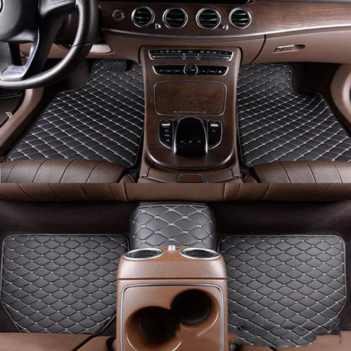 Universal Quilted Right Rudder Foot Pad – Embroidered Leather Car Mat