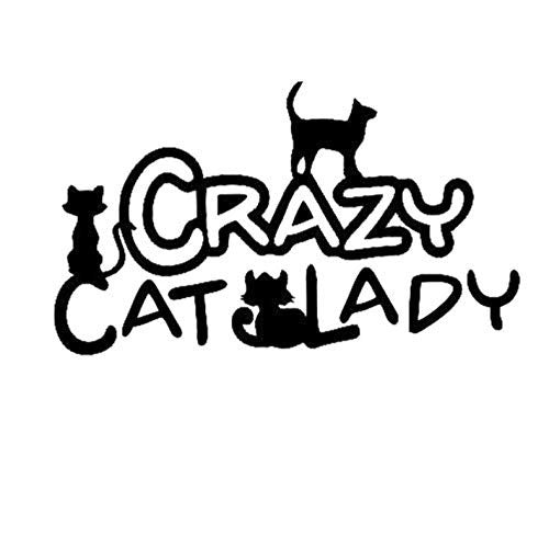 Crazy Cat Lady" Car Sticker