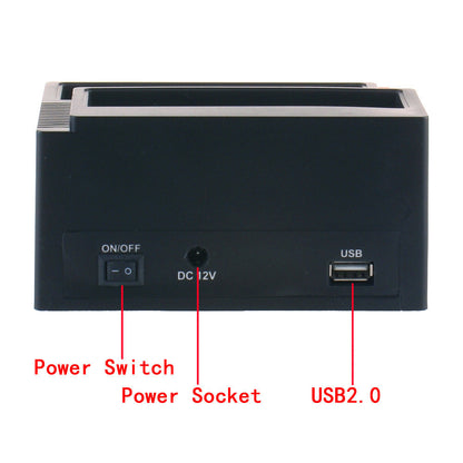 USB 2.0 SATA/IDE Hard Disk Docking Station with Card Reader