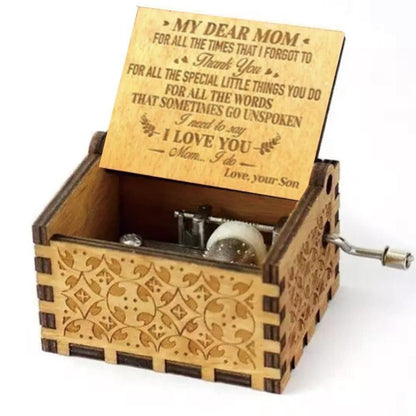 Wooden Sunshine Music Box For Mom or Daughter Gift