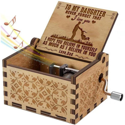 Wooden Sunshine Music Box For Mom or Daughter Gift