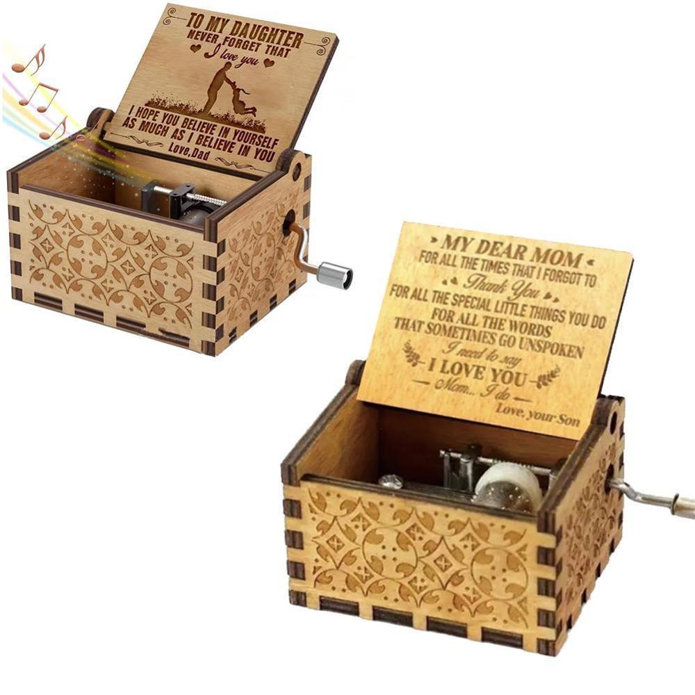 Wooden Sunshine Music Box For Mom or Daughter Gift