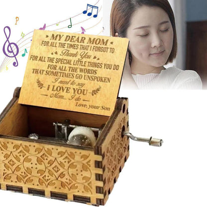 Wooden Sunshine Music Box For Mom or Daughter Gift