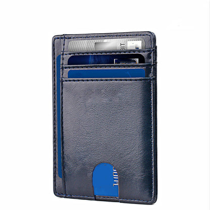 Men's Leather RFID-Blocking Card Holder – Secure and Stylish