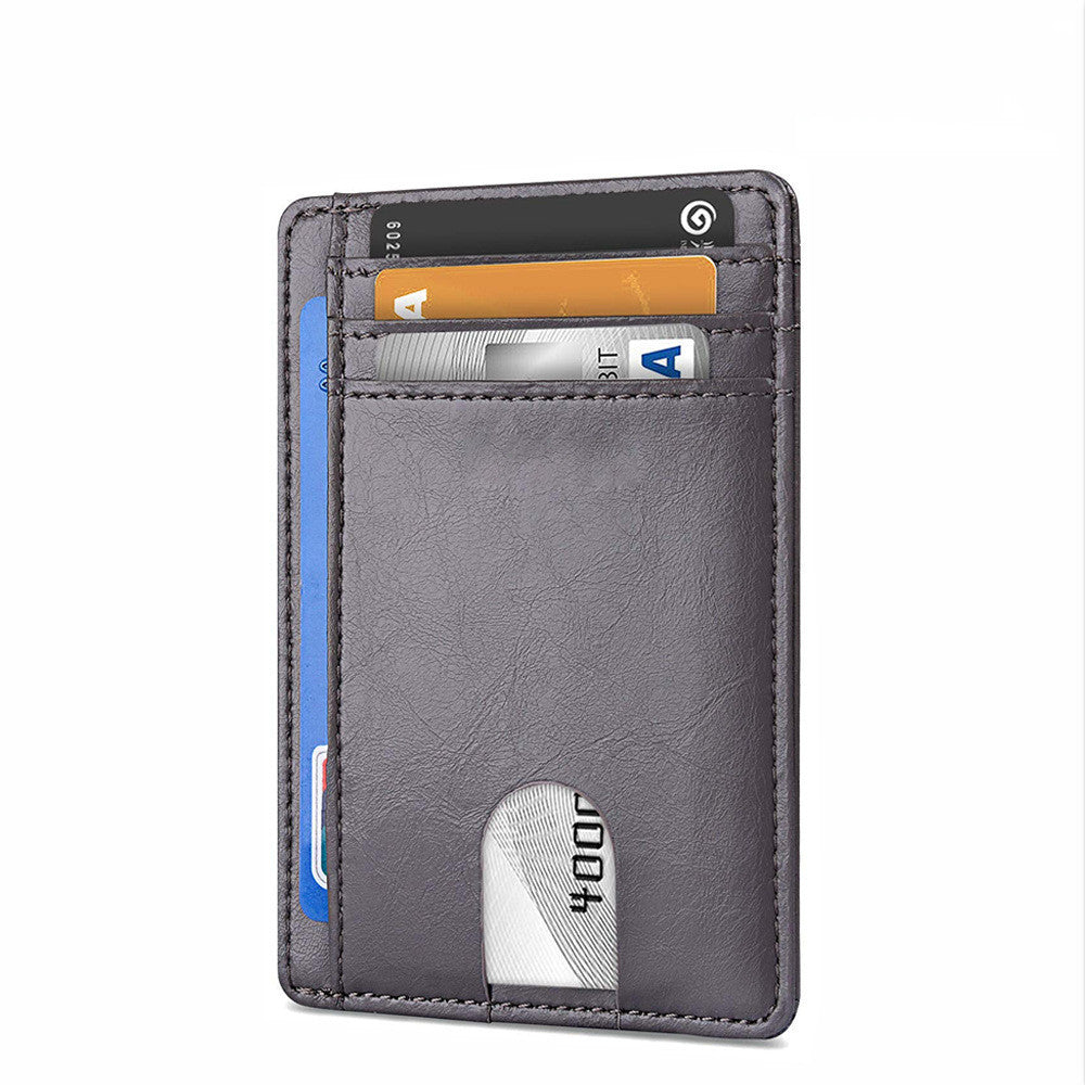 Men's Leather RFID-Blocking Card Holder – Secure and Stylish