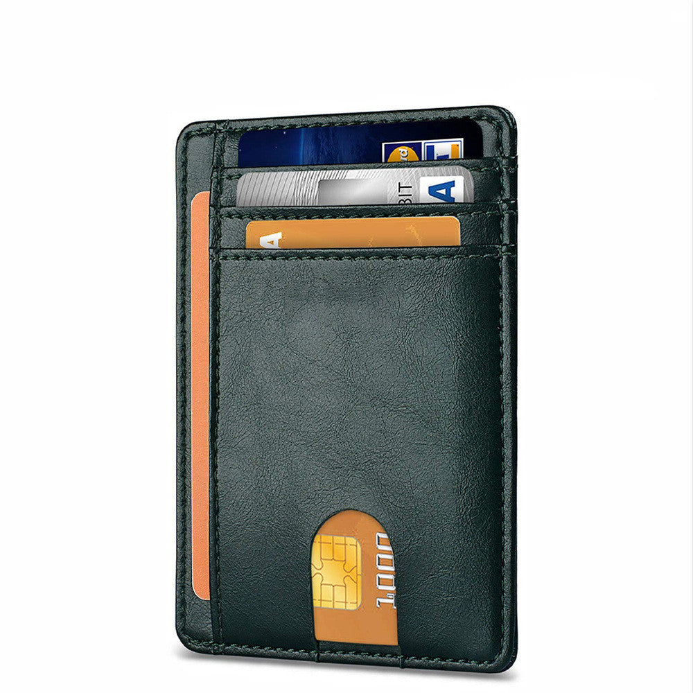 Men's Leather RFID-Blocking Card Holder – Secure and Stylish