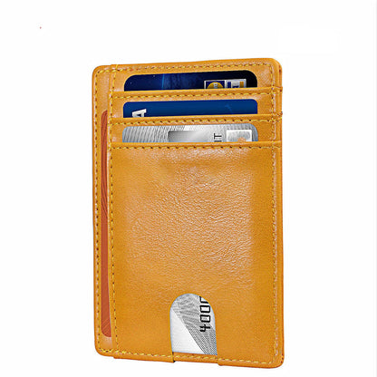 Men's Leather RFID-Blocking Card Holder – Secure and Stylish