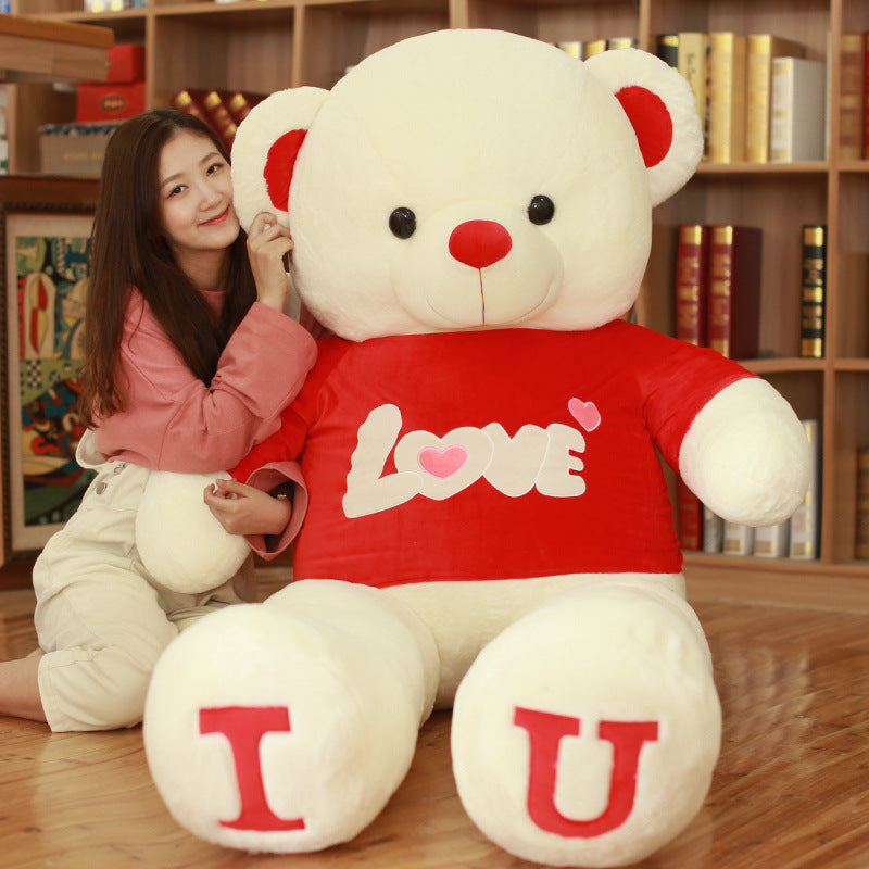 Heart Bear Pillow Plush Toy – Soft, Cuddly Valentine’s Day Gift