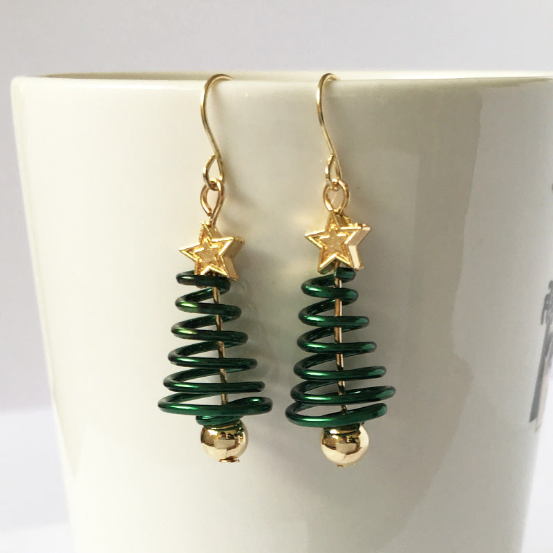 Christmas Tree Earrings Set