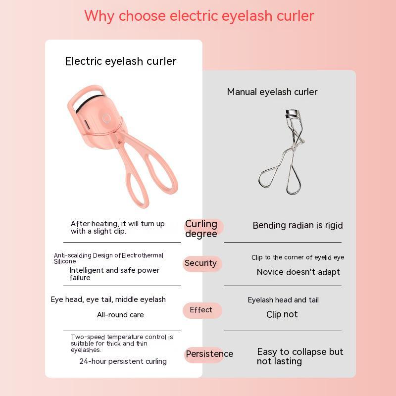 Rechargeable Electric Eyelash Curler for Long-Lasting Lashes