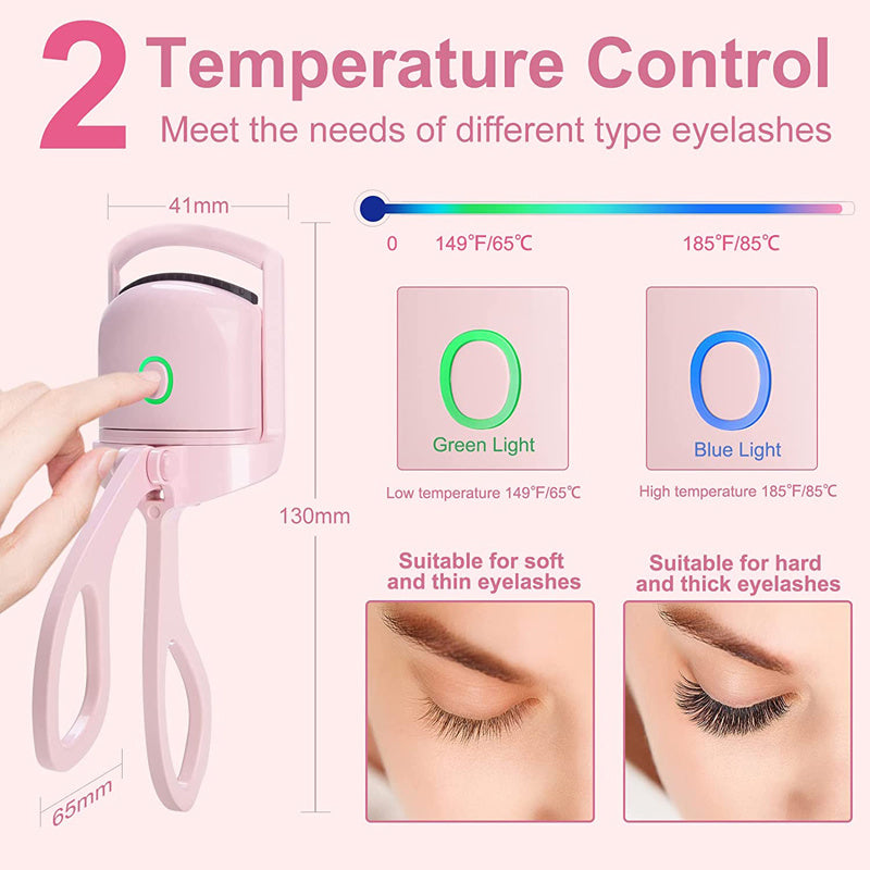 Rechargeable Electric Eyelash Curler for Long-Lasting Lashes