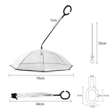 Transparent Pet C-Type Adjustable Umbrella