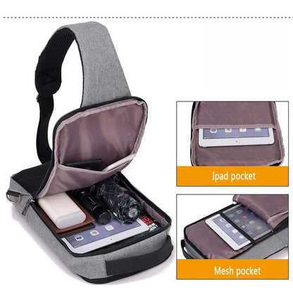 Anti-Theft USB Charging Chest Bag – Secure, Convenient, and Stylish Travel Companion