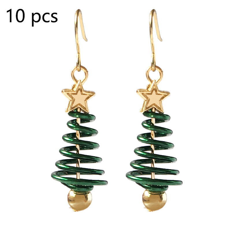 Christmas Tree Earrings Set