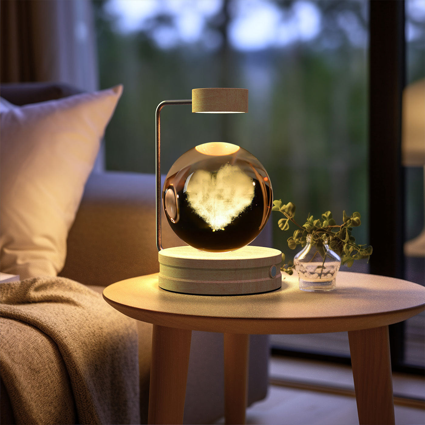 Crystal Ball Cosmic Night Light – USB-Powered