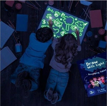 Educational 3D Magic Drawing Pad – 8 Light Effects Puzzle Board