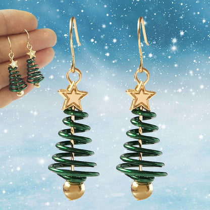 Christmas Tree Earrings Set