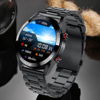 Bluetooth Smart Watch – Calls, Music, Heart Rate, Blood Pressure & Always-On Screen