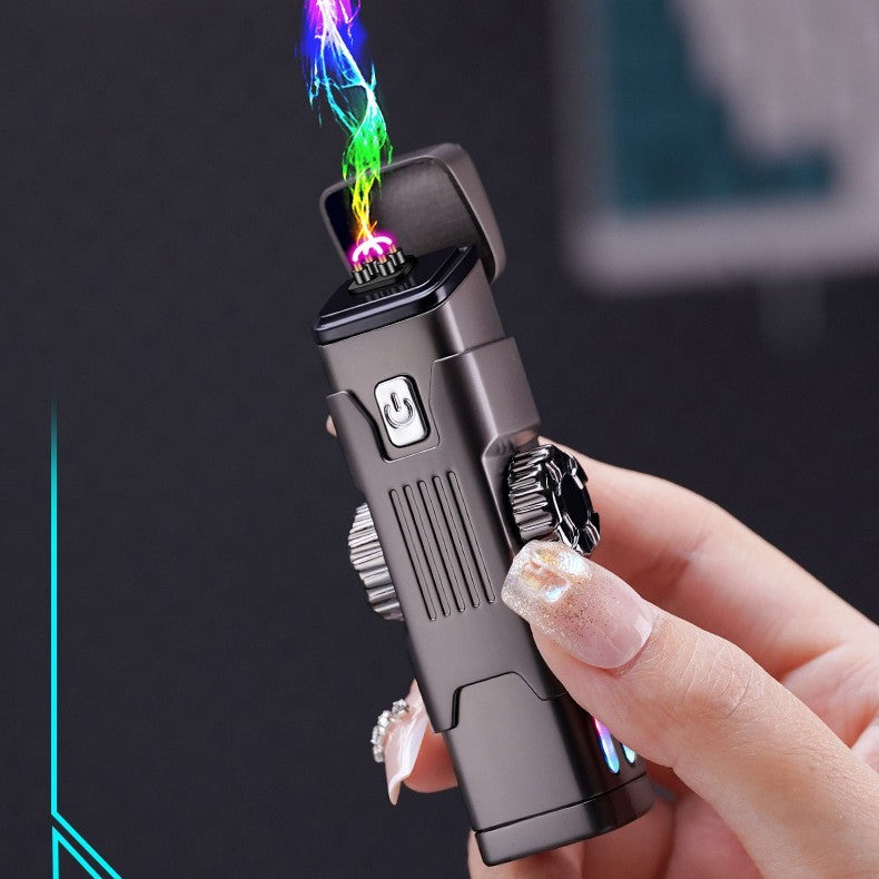 High-Tech Cool Charging Lighter – Sleek, Rechargeable, and Windproof