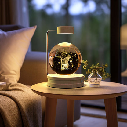 Crystal Ball Cosmic Night Light – USB-Powered