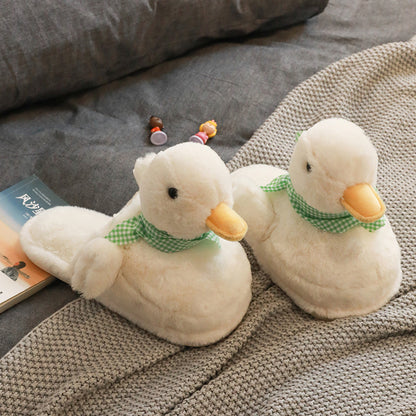 Cute Duck Cartoon Cotton Slippers