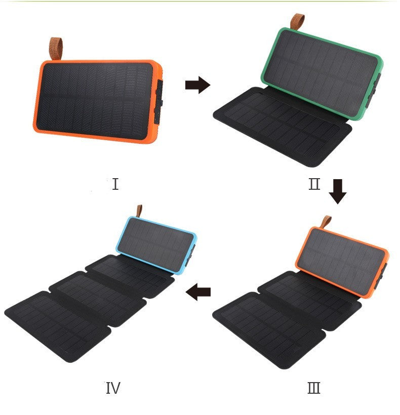 Foldable Solar Power Bank – Portable Solar Charging Solution for On-the-Go Adventures