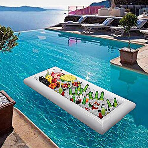 Inflatable Ice Bar Drink Holder – PVC Floating Cup Holder & Salad Plate for Water Fun