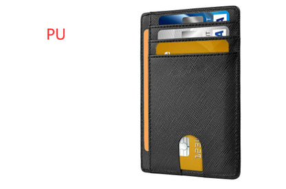 Men's Leather RFID-Blocking Card Holder – Secure and Stylish