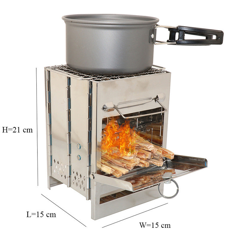 Lightweight Folding Camping Wood Stove