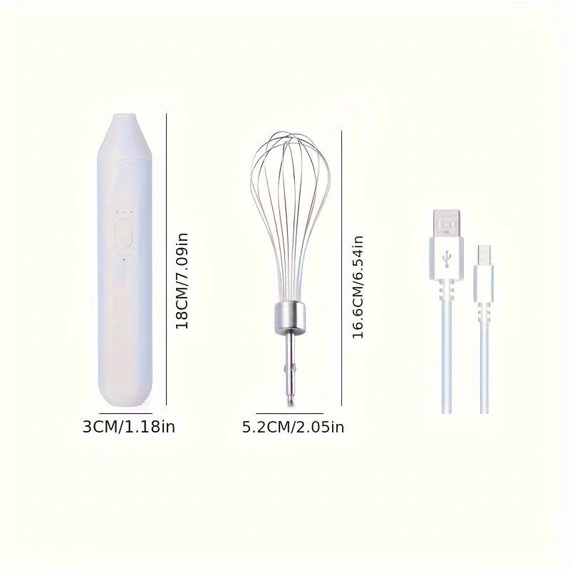 3-Speed Adjustable Electric Egg Beater & Milk Frother