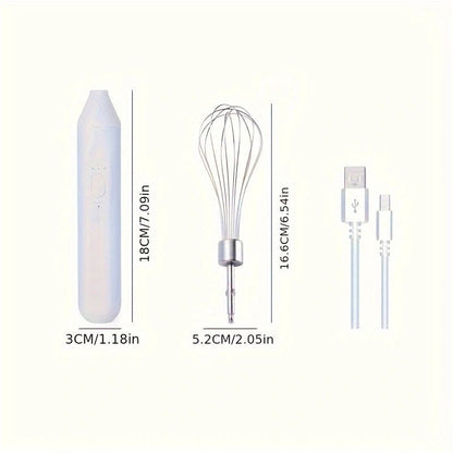 3-Speed Adjustable Electric Egg Beater & Milk Frother