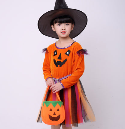 Girls' Pumpkin Halloween Costume