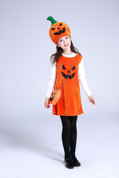 Girls' Pumpkin Halloween Costume