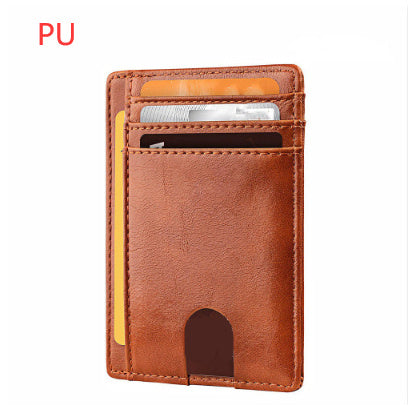 Men's Leather RFID-Blocking Card Holder – Secure and Stylish