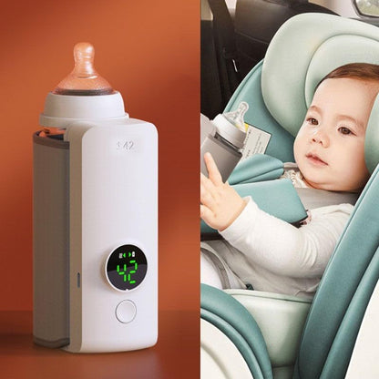 Portable Wireless Baby Bottle Warmer – USB Charging & Constant Temperature Milk Warmer