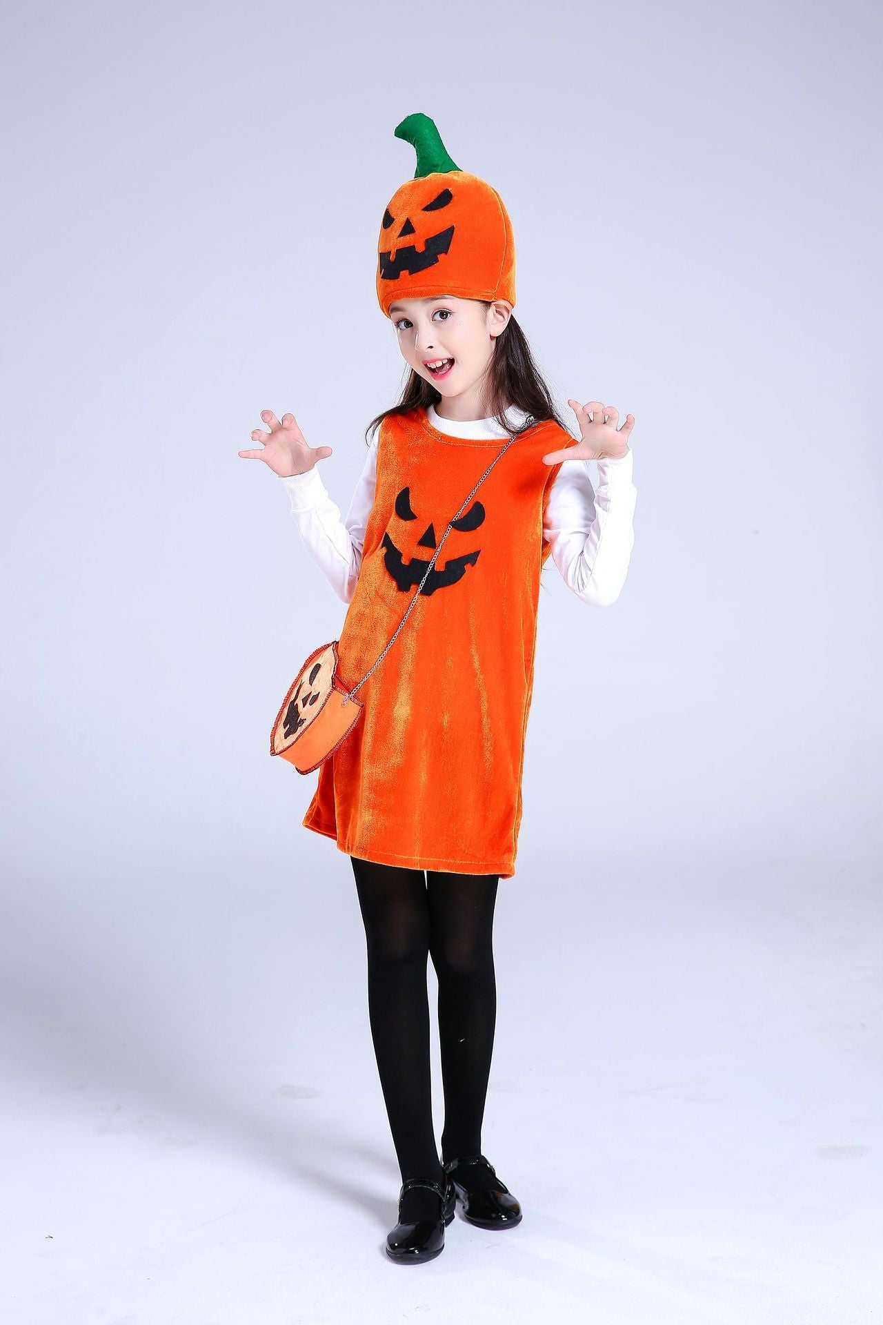 Girls' Pumpkin Halloween Costume