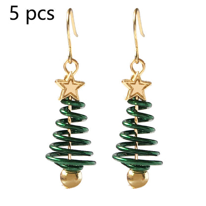 Christmas Tree Earrings Set