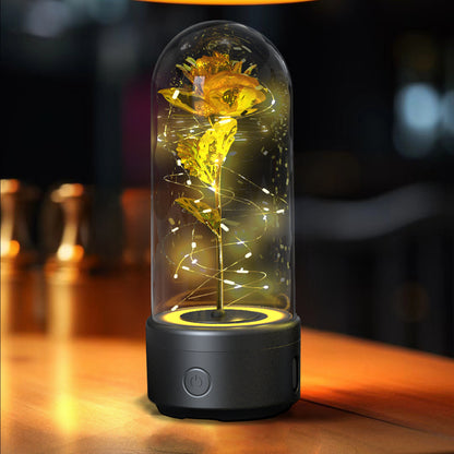 Creative 2-in-1 Rose LED Light and Bluetooth Speaker